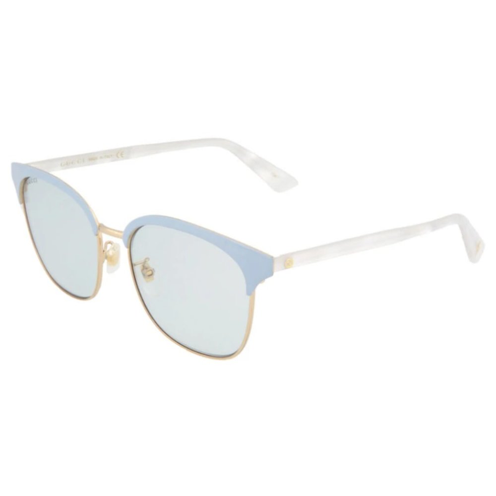 Gucci Round Blue & White Sunglasses - Picture 2 of 3